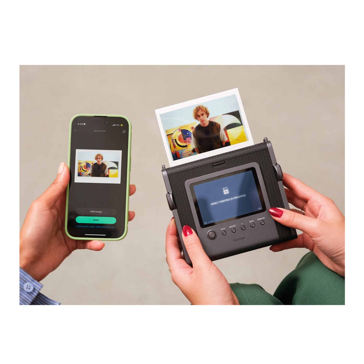 Fujifilm Instax Wide Evo Hybrid Instant Camera with Wide Film Accessories Bundle