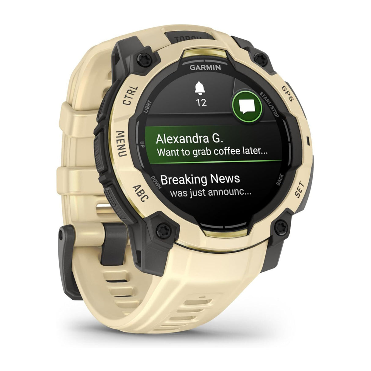 Garmin Instinct 3 45mm AMOLED GPS Smartwatch (Citrine, Limited Edition)