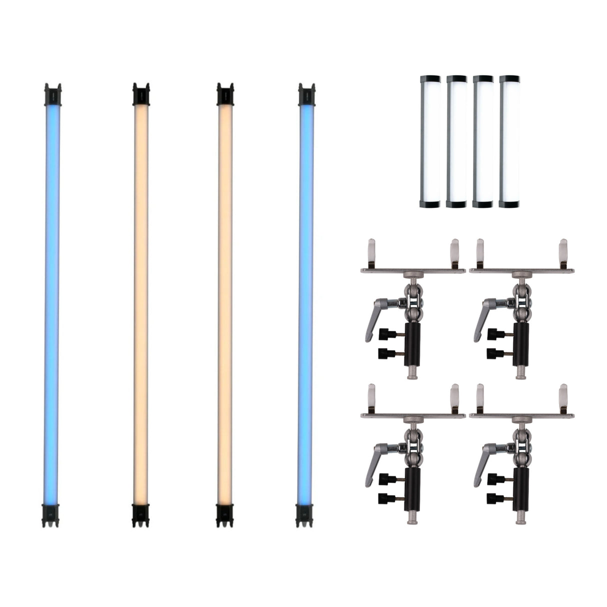 Nanlite PavoTube II 30C 4' LED Tube 4 Light Kit Bundle