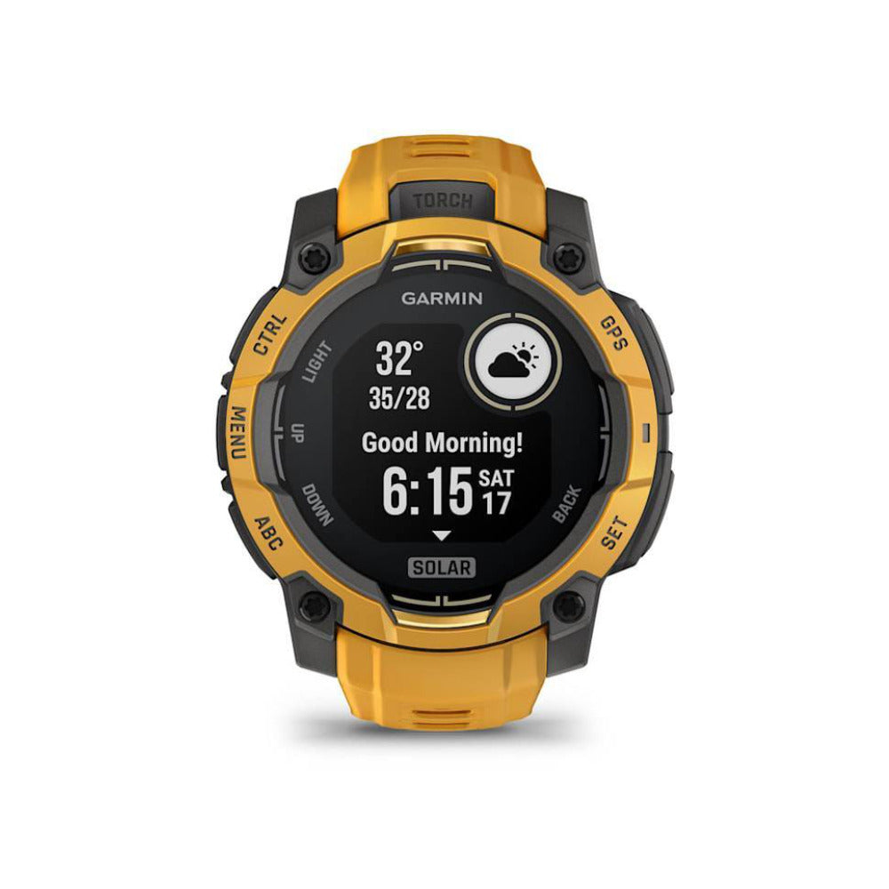 Garmin Instinct 3-45mm Solar GPS Smartwatch (Sunburst, Limited Edition)