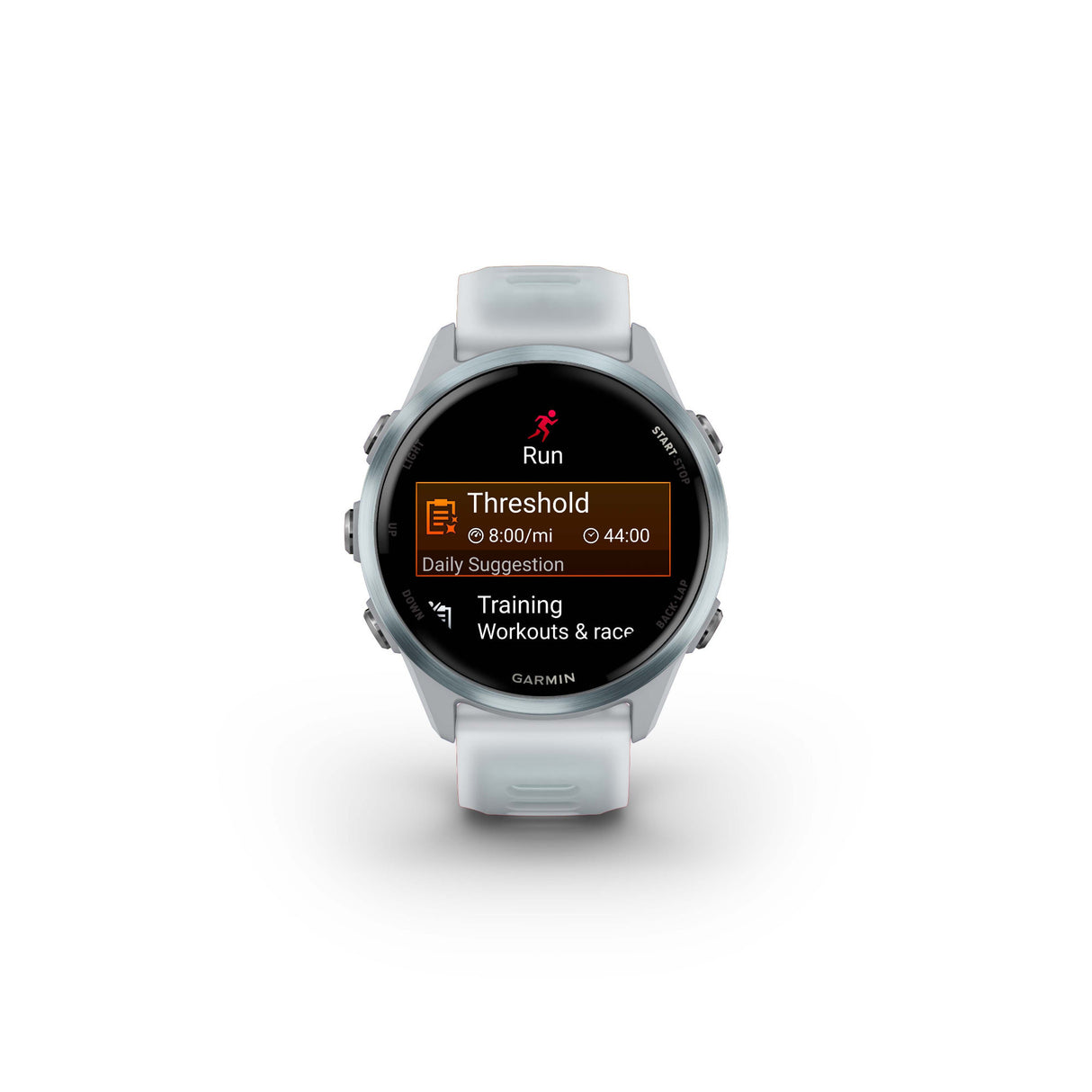 Garmin Forerunner 570 42mm (Cloud Blue/Whitestone) GPS Smartwatch with Earbuds