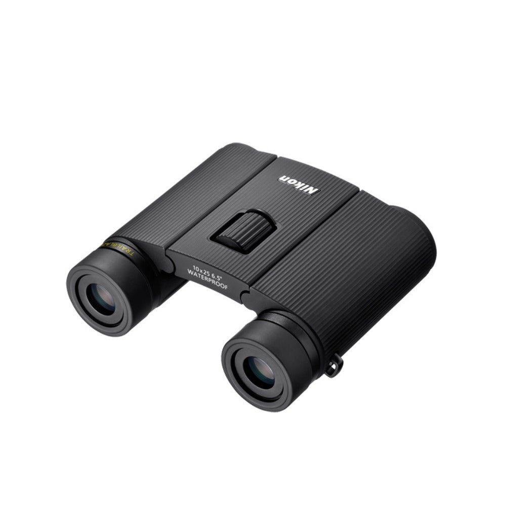 Nikon Trailblazer II 10x25 Compact Binoculars (Black) with Sling Strap Bundle