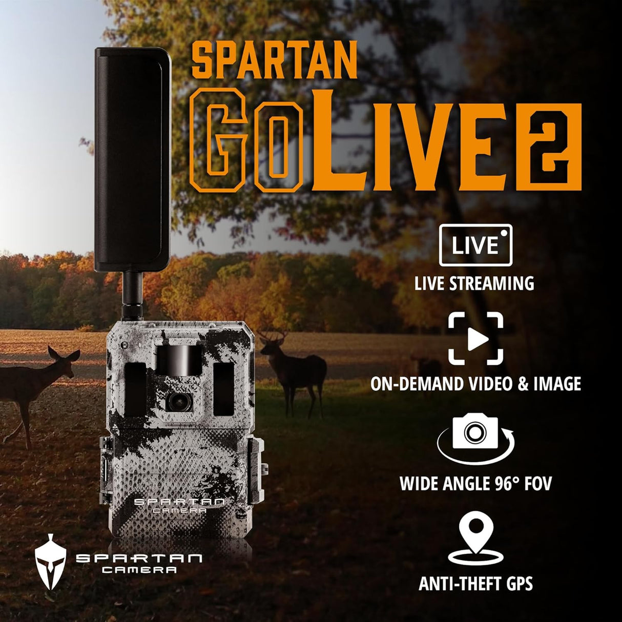 Spartan GoLive2 4G/LTE Trail Camera (6 Pack) with 32GB Memory Card & Card Reader
