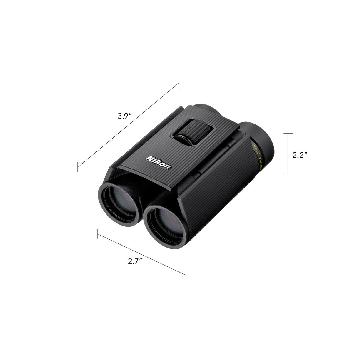 Nikon Trailblazer II 8x25 Compact Binoculars (Black) with Accessories Bundle