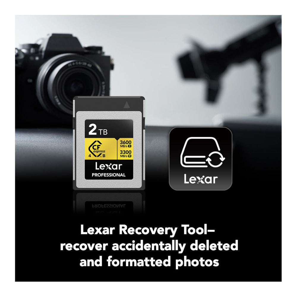 Lexar 2TB Professional GOLD CFexpress 4.0 Type B Memory Card