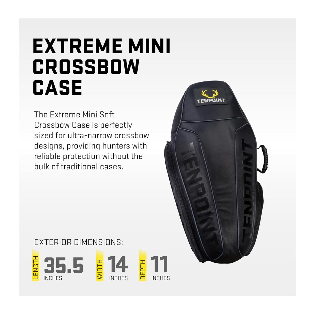 TenPoint Extreme Mini Soft Crossbow Case 35.5 inch Lightweight Storage (Black)