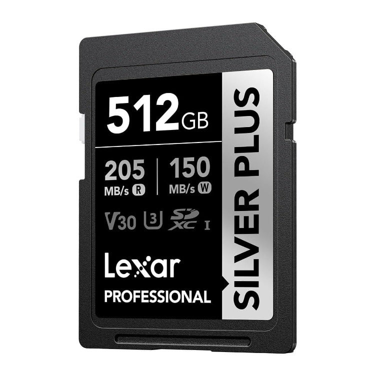 Lexar 512GB Professional SILVER PLUS UHS-I SDXC Memory Card