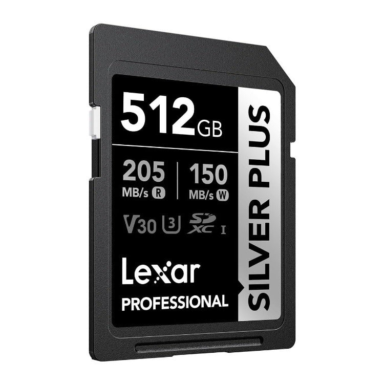 Lexar 512GB Professional SILVER PLUS UHS-I SDXC Memory Card