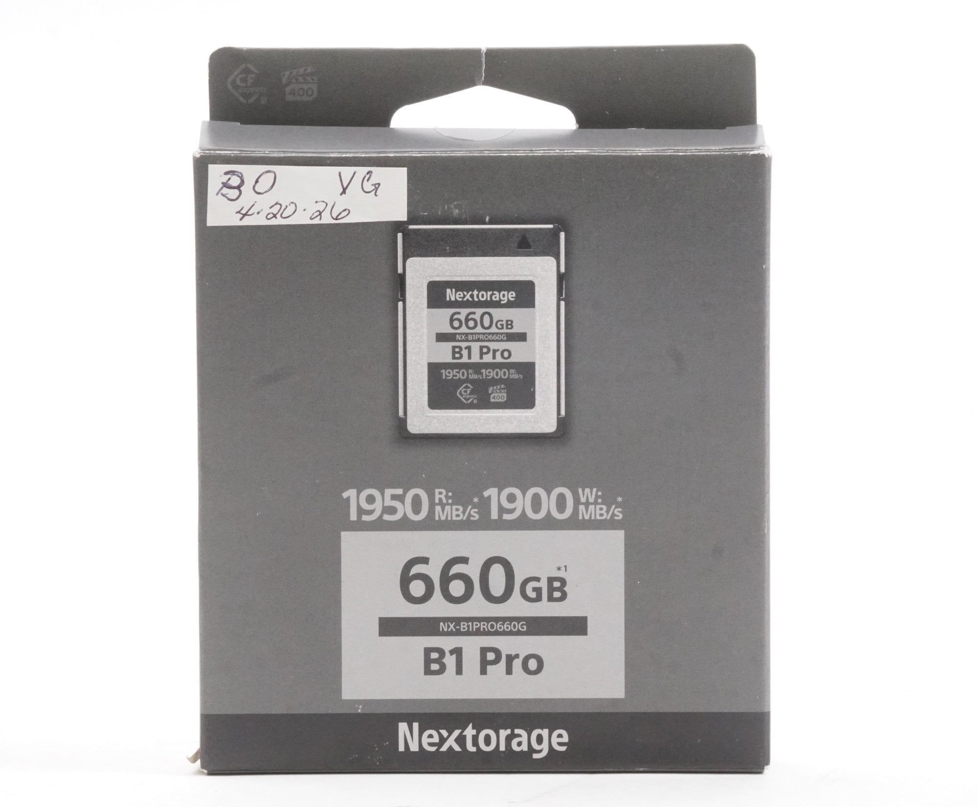 Nextorage B1 Pro Series CFexpress Type B 660GB Memory Card (Used