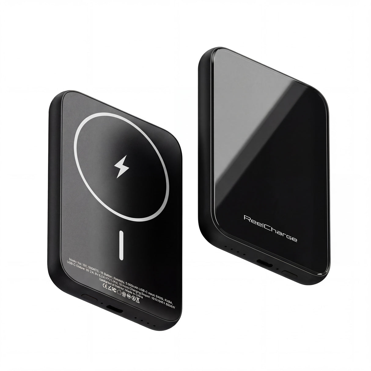 ReelCharge ReelSafe 5,000 mAh Glass Power Bank (Gray)