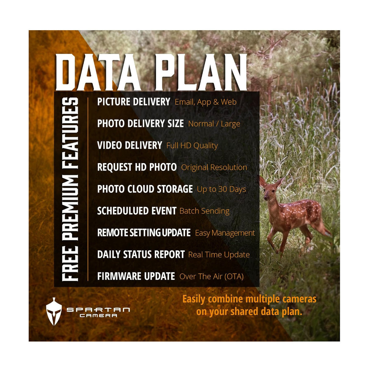 Spartan GoLive2 4G/LTE Trail Camera with 32GB Memory Card and Reader Bundle