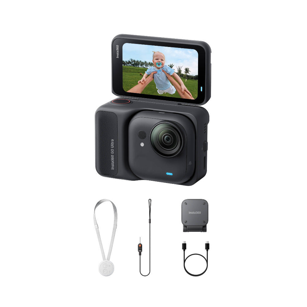 Insta360 GO Ultra Standard Bundle 50MP Action Camera with Action Pod (Black)
