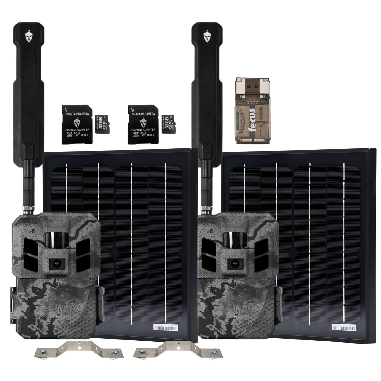 Spartan GoLive3 4G/LTE Multi-Carrier Trail Camera (Areus Camo) with Accs. Bundle