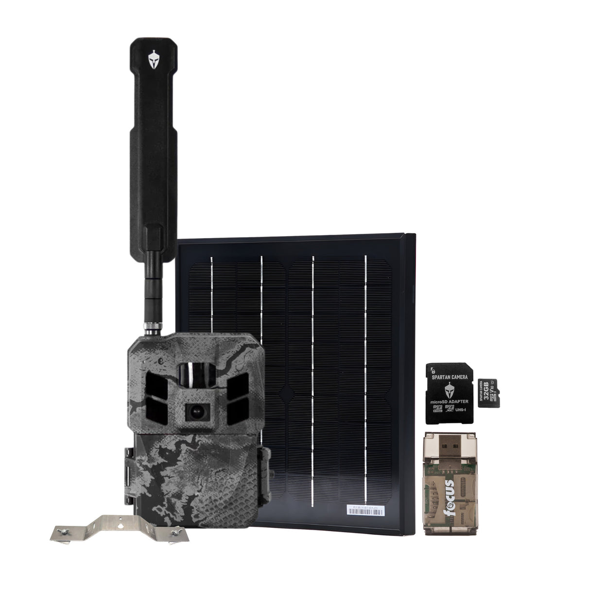 Spartan GoLive3 4G/LTE Multi-Carrier Trail Camera (Areus Camo) with Accs. Bundle