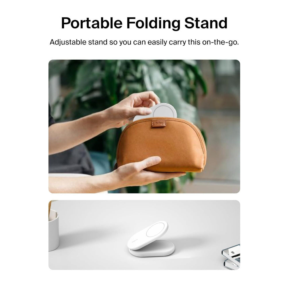Belkin BoostCharge 15W 2-in-1 Magnetic Wireless Qi2 Charging Stand (Teal)