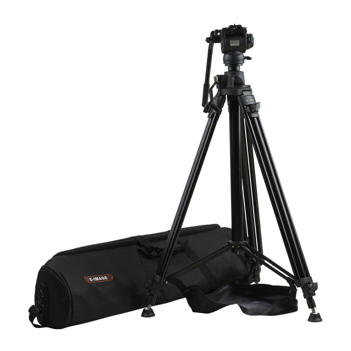 E-Image Studio Tripod Kit with Geared Center Column and Fluid Head Kit