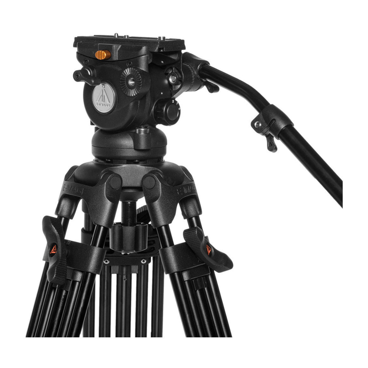 E-Image EG05A2 Two-Stage Aluminum Video Tripod Kit with GH05 75mm Fluid Head