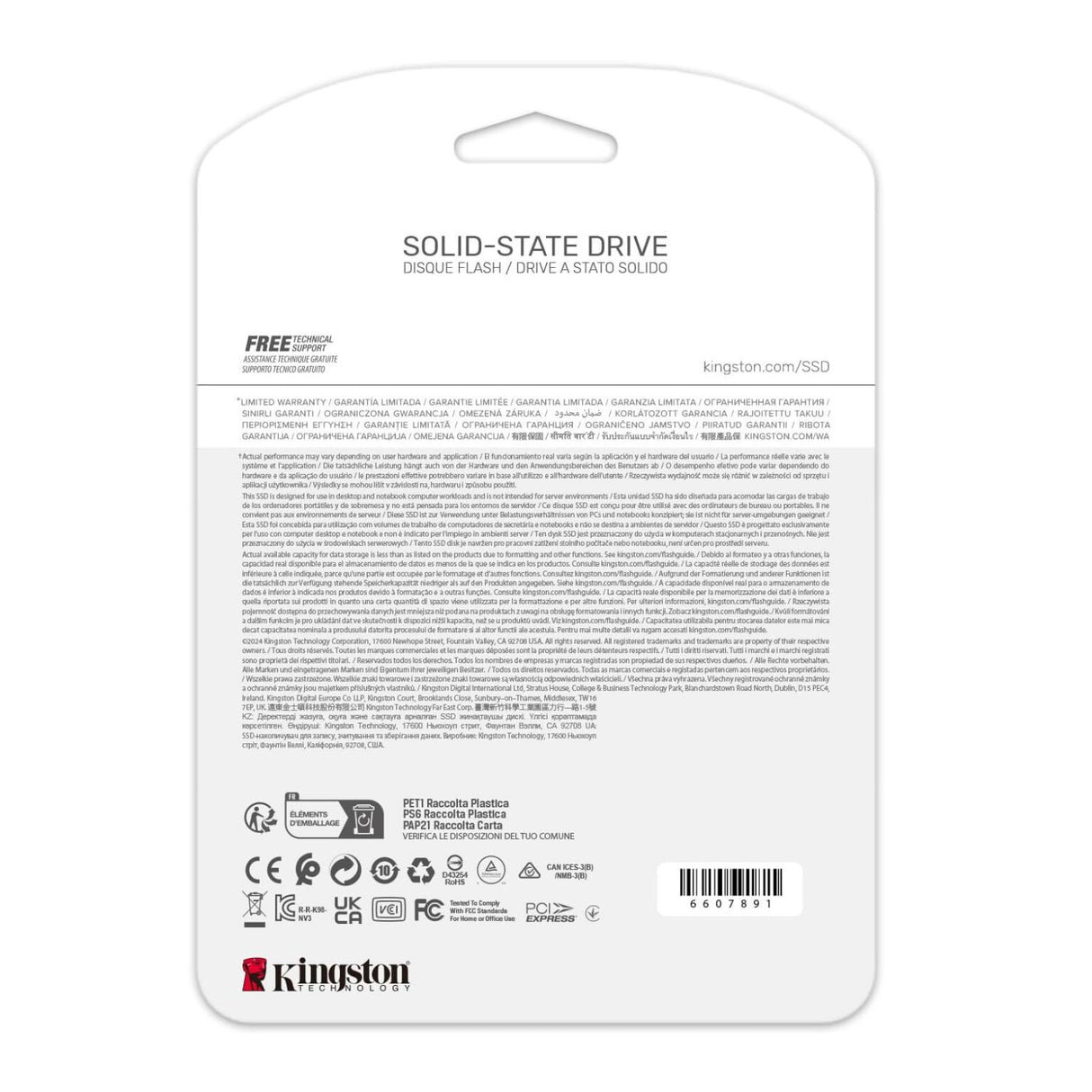 Kingston NV3 2TB M.2 2280 NVMe SSD PCIe 4.0 Gen 4x4 Internal SSD