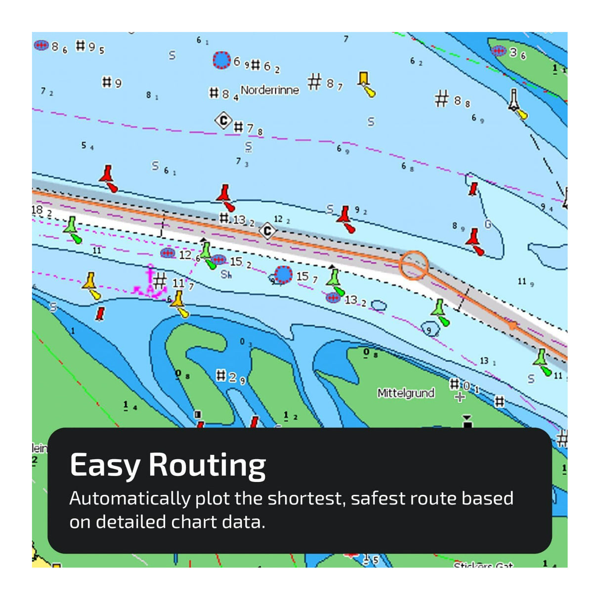 C-MAP Reveal - US Lakes North Central, Map Card for Marine GPS Navigation