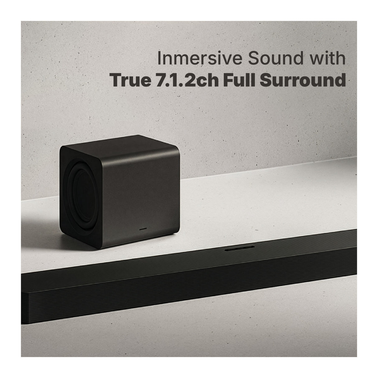 Samsung HW-Q900H/ZC 7.1.2ch Sound System with Soundbar and Subwoofer (Black)