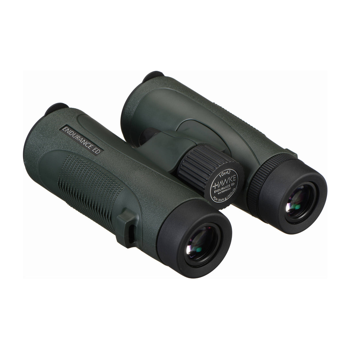 Hawke Sport Optics 10x42 Endurance ED Binoculars (Green) Harness Strap Bundle