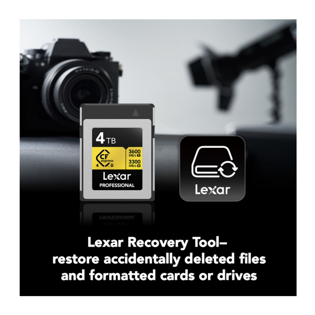 Lexar 4TB Professional GOLD CFexpress 4.0 Type B Memory Card