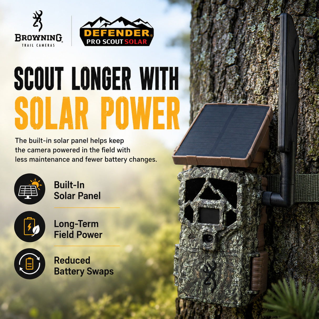 Browning Trail Camera Defender Wireless Pro Scout Max HD Solar (10-Pack) Bundle