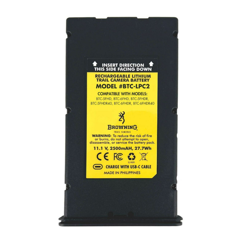 Browning Trail Cameras BTC-LPC2 Rechargeable Li-Ion Easy-to-Swap Battery Bundle (2-Pack)