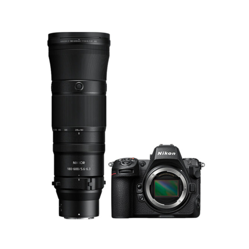 Nikon Z8 Mirrorless Camera with 180-600mm f/5.6-6.3 Lens Kit and Accs Bundle
