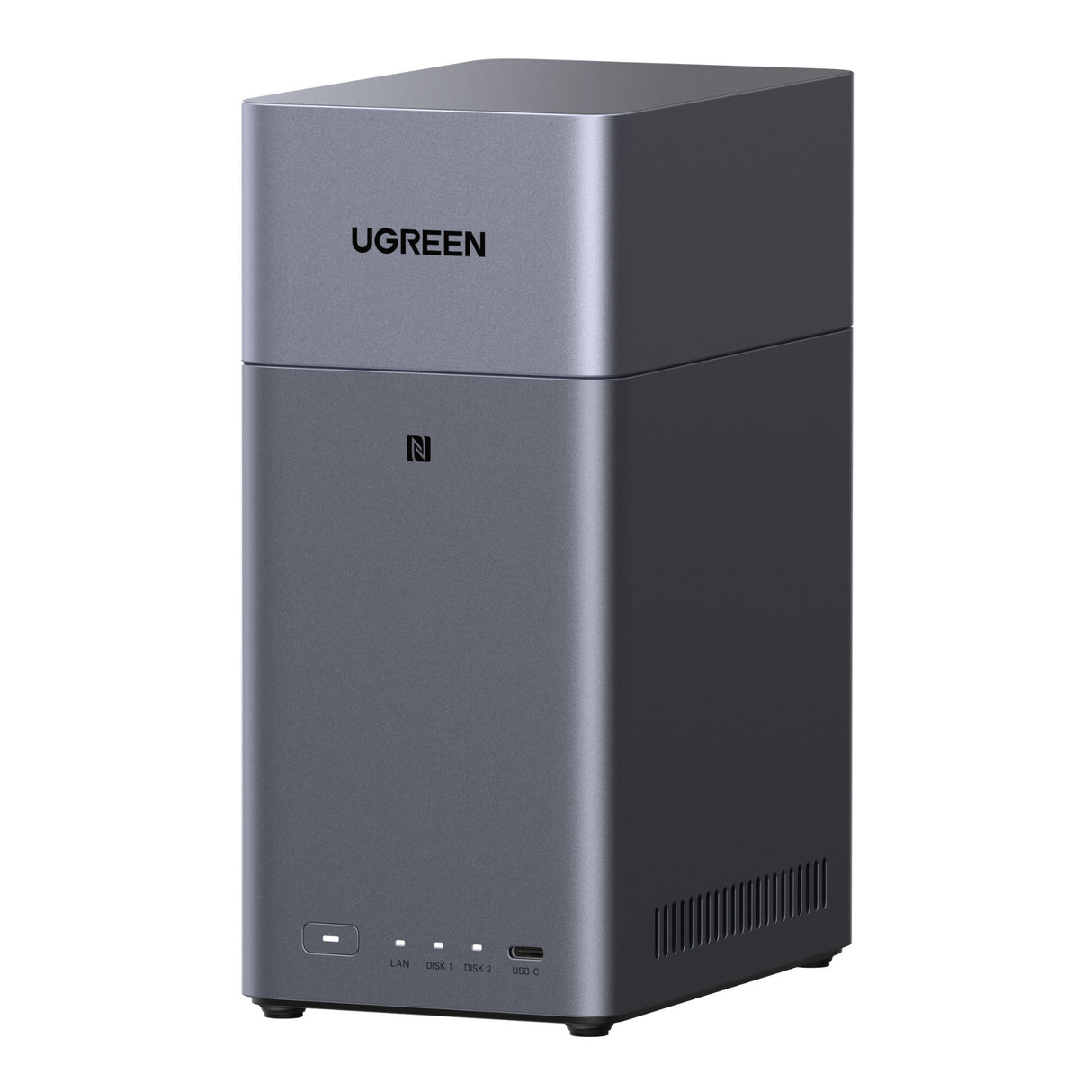 UGREEN NASync DH2300 2-Bay NAS Enclosure 60TB Capacity (Dark Gray)