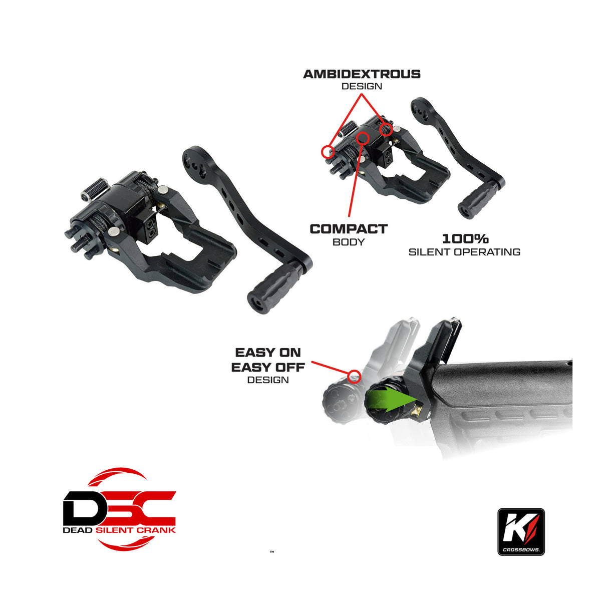 Killer Instinct BOSS 405 Crossbow Package Bundle with Dead Silent Crank LD Sled