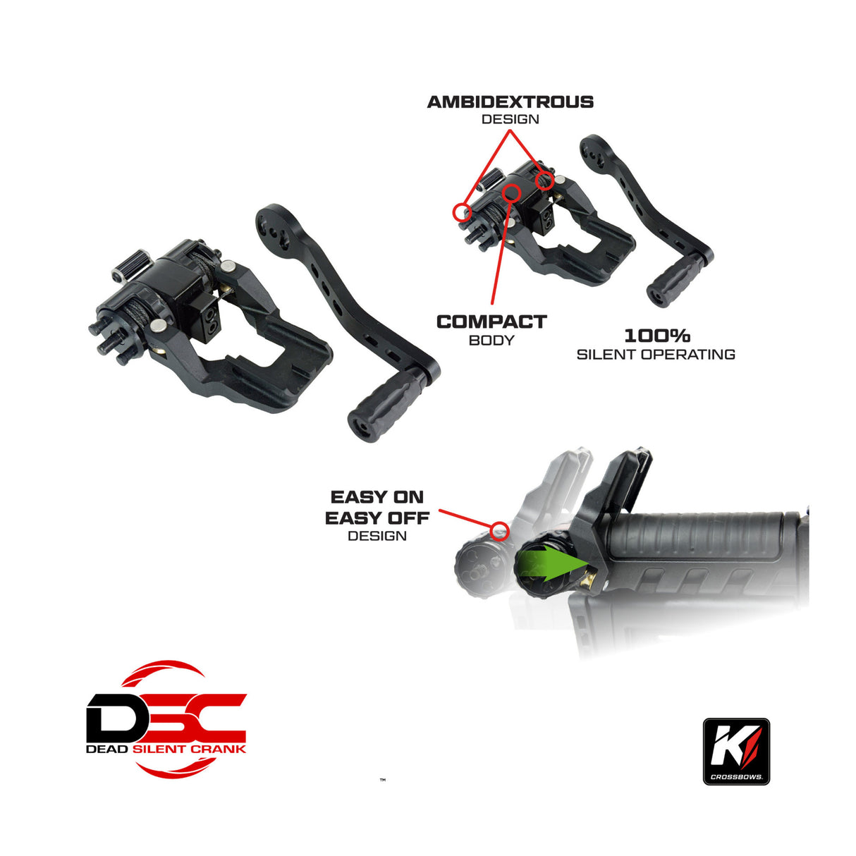 Killer Instinct Rapid 420 Crossbow Kit with Bolts, Crank and Broadheads Bundle