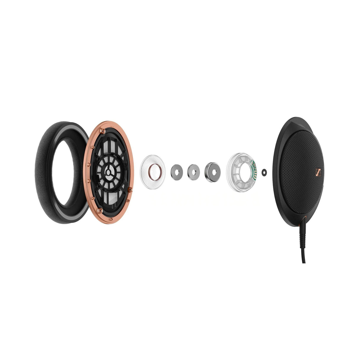 Sennheiser HD 505 Wired Over-Ear Open-Back Studio Headphones (Copper Edition)