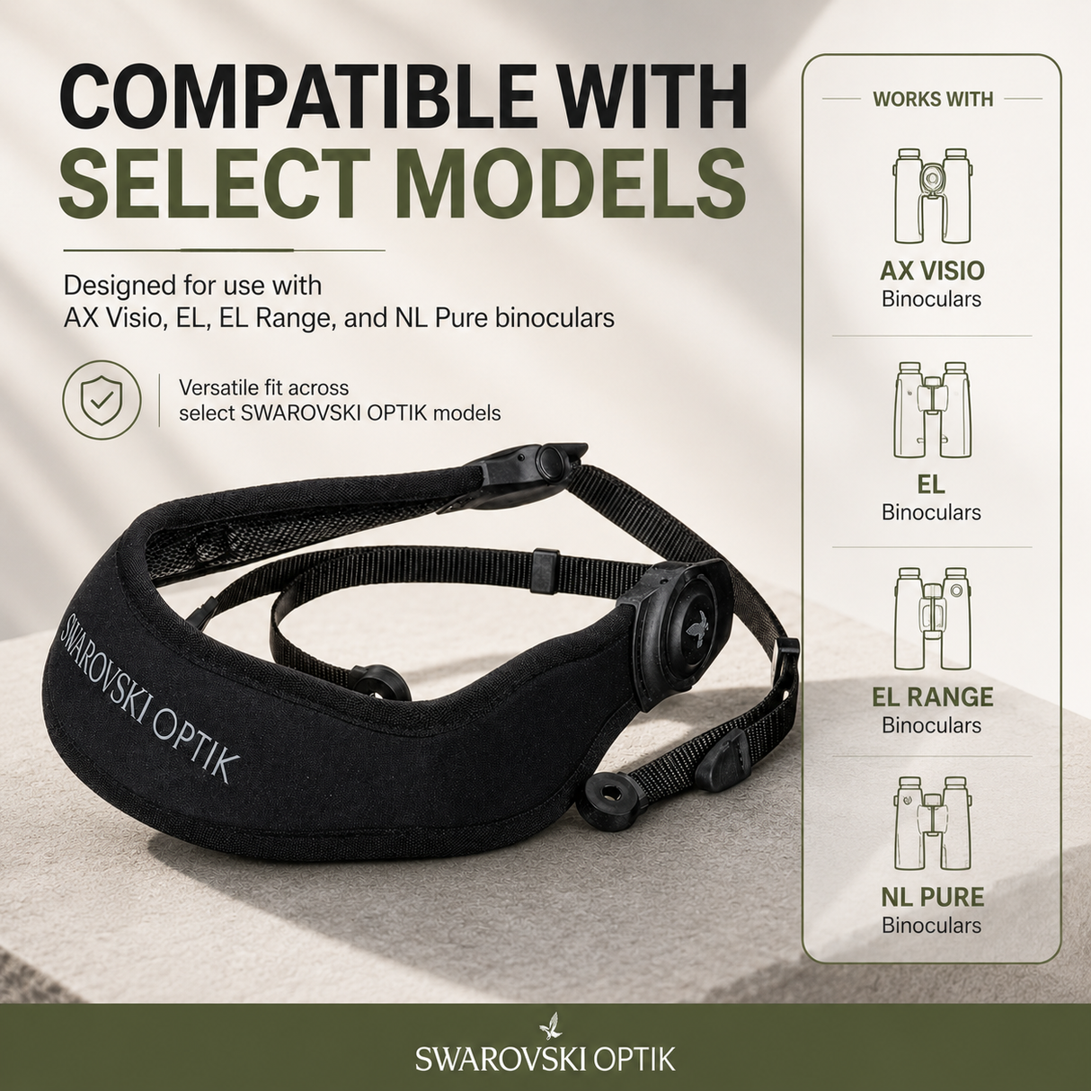 Swarovski Optik UCS Universal Comfort Strap for NL Pure Binoculars