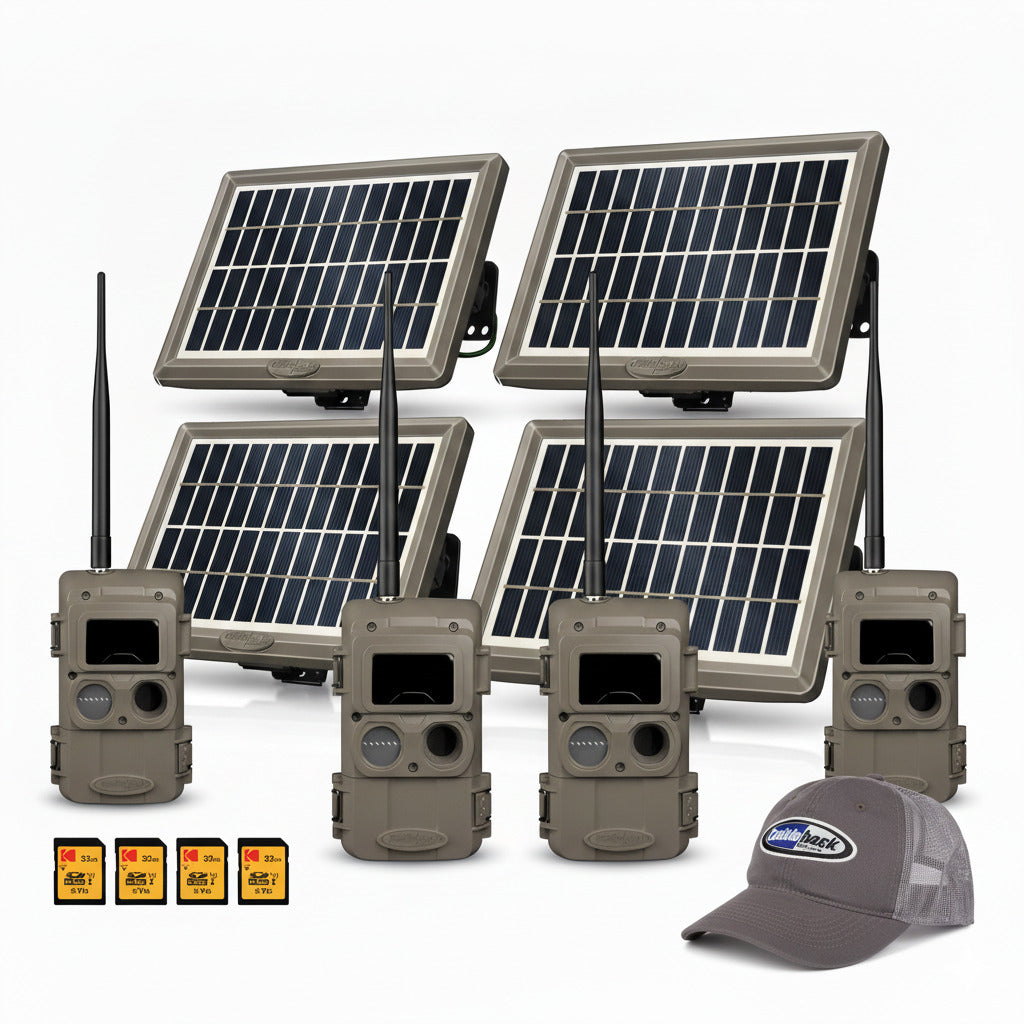 Cuddeback CuddeLink Wireless, Low-Glow Black Flash LED Camera Bundle