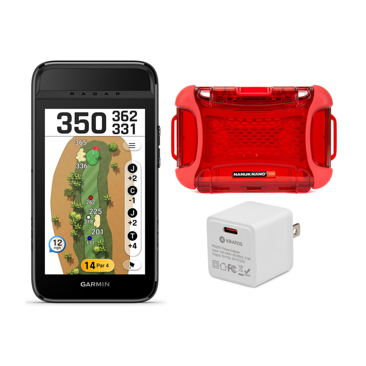 Garmin Approach G82 Launch Monitor and Premium GPS Golf Handheld with Accs - 1