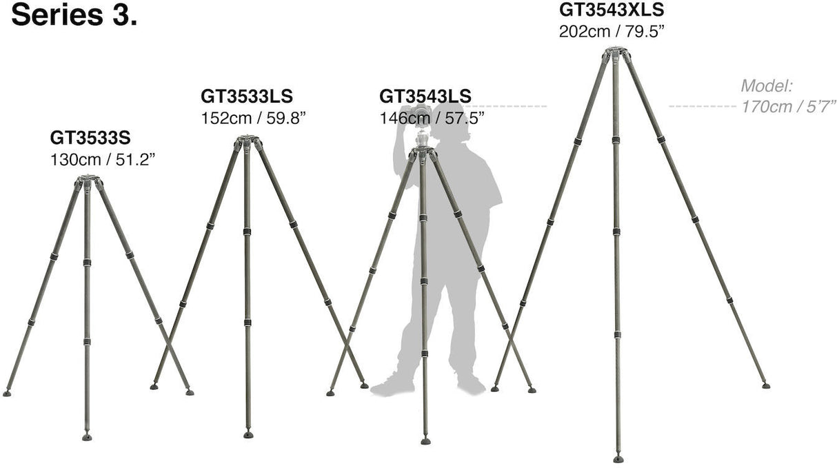Gitzo Systematic Series 3 Carbon 4 Section XL Tripod
