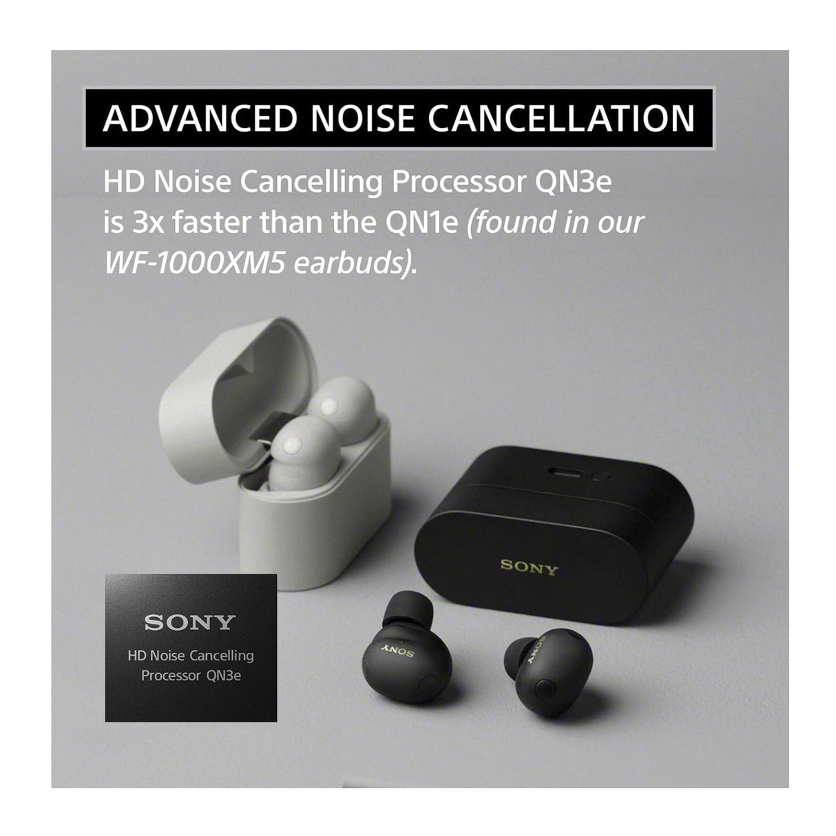 Sony WF-1000XM6 Wireless Earbuds (Black) with 3-in-1 Portable Accessory - 7