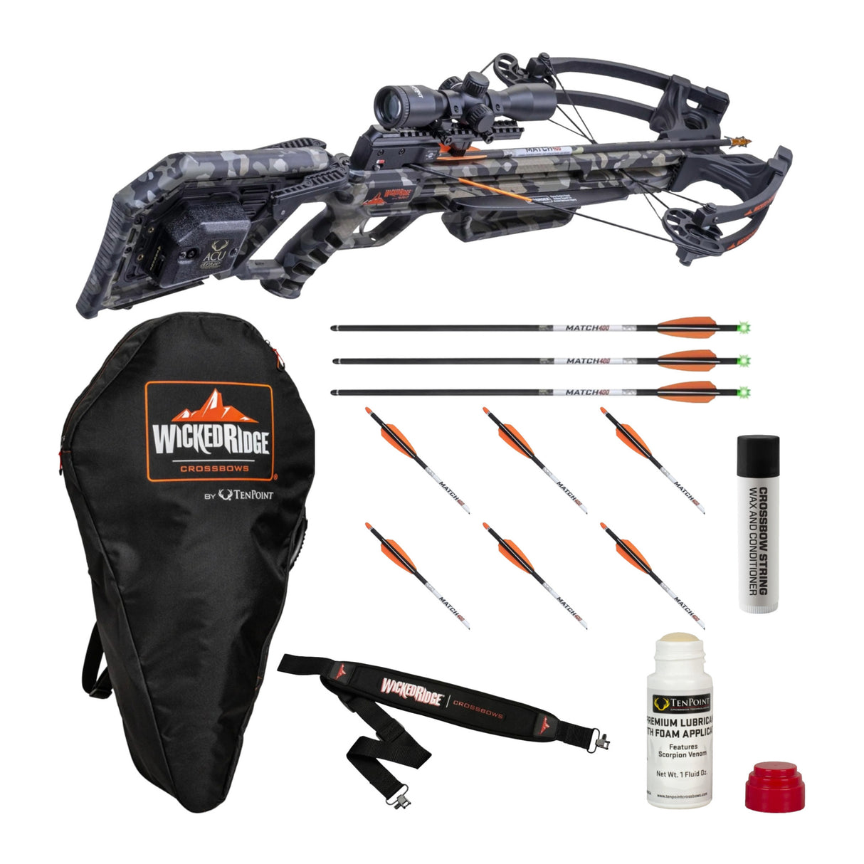 Wicked Ridge Commander 400 Crossbow Peak XT 400 FPS Bundle - 1
