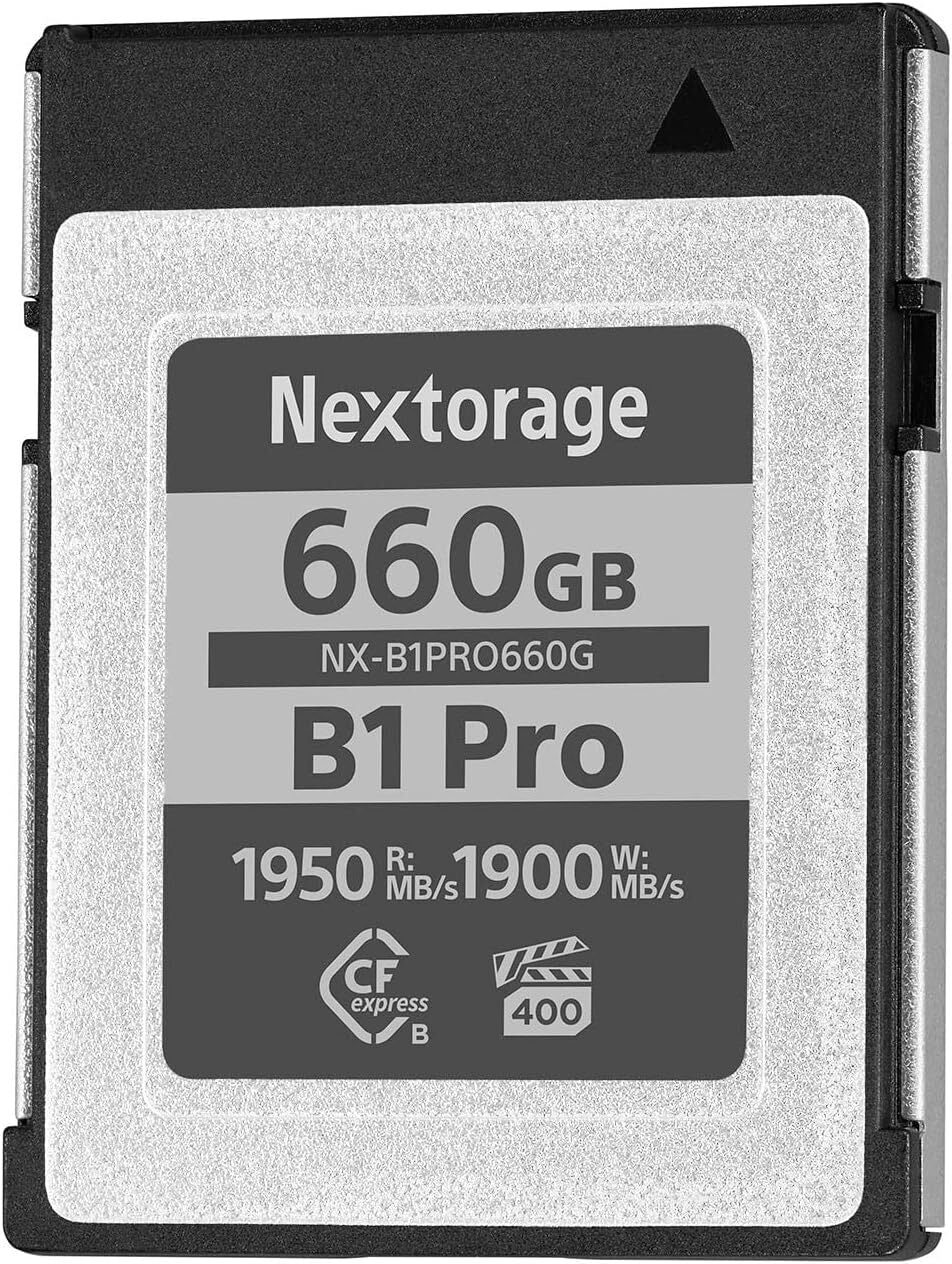Nextorage NX-B1PRO Series 660GB CFexpress Type B Memory Card VPG400 with High Read and Write Speed