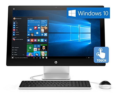 HP Pavilion 23-q112 AMD A8, 23" Full HD Touchscreen All-in-One Windows 10 PC Bundle