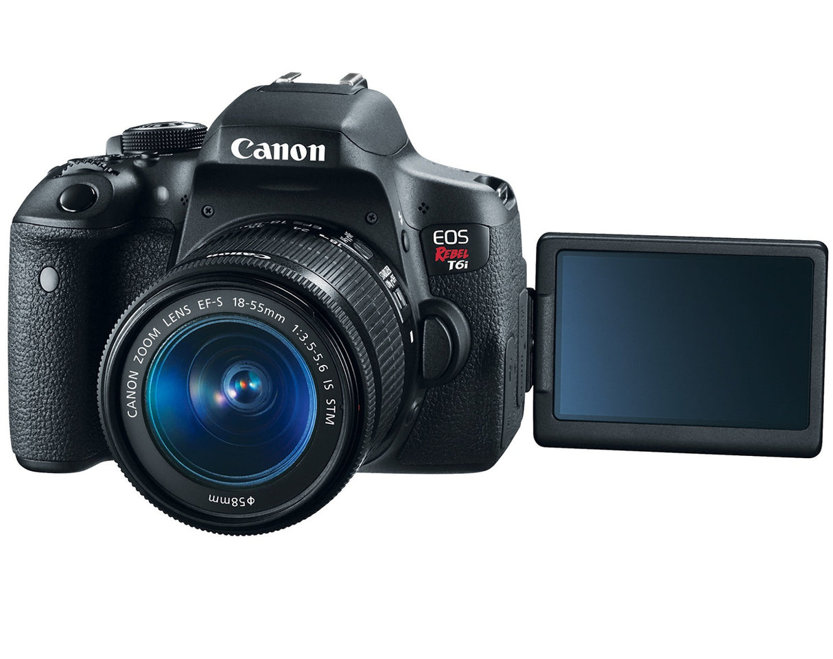 Canon EOS Rebel T6i DSLR Camera with 18-55mm IS STM Lens