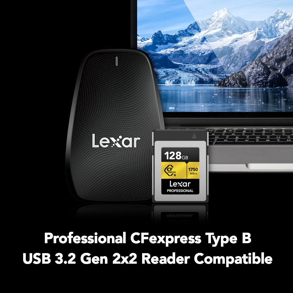 Lexar 128GB Professional CFexpress Type B Card GOLD Series