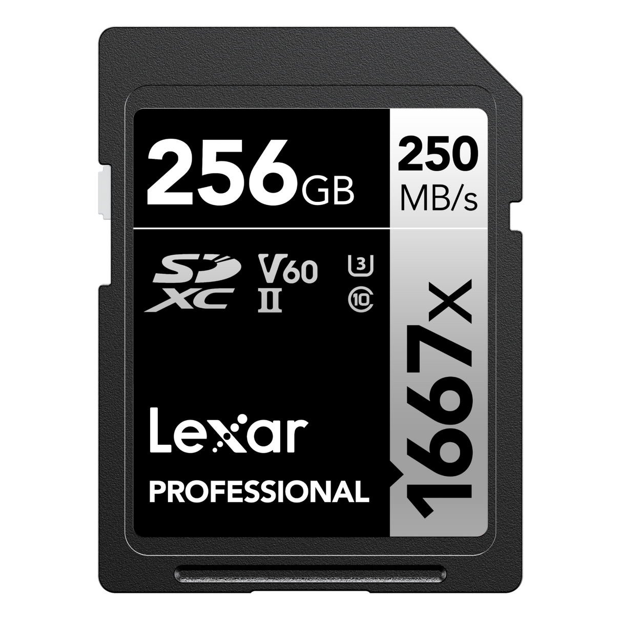 Lexar Professional 256GB 1667x UHS-II SDXC Memory Card
