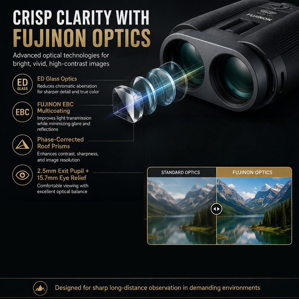 Fujifilm Techno-Stabi TS-L1640 Electronic Stabilized Binocular Bundle with Hard Case and Accessories