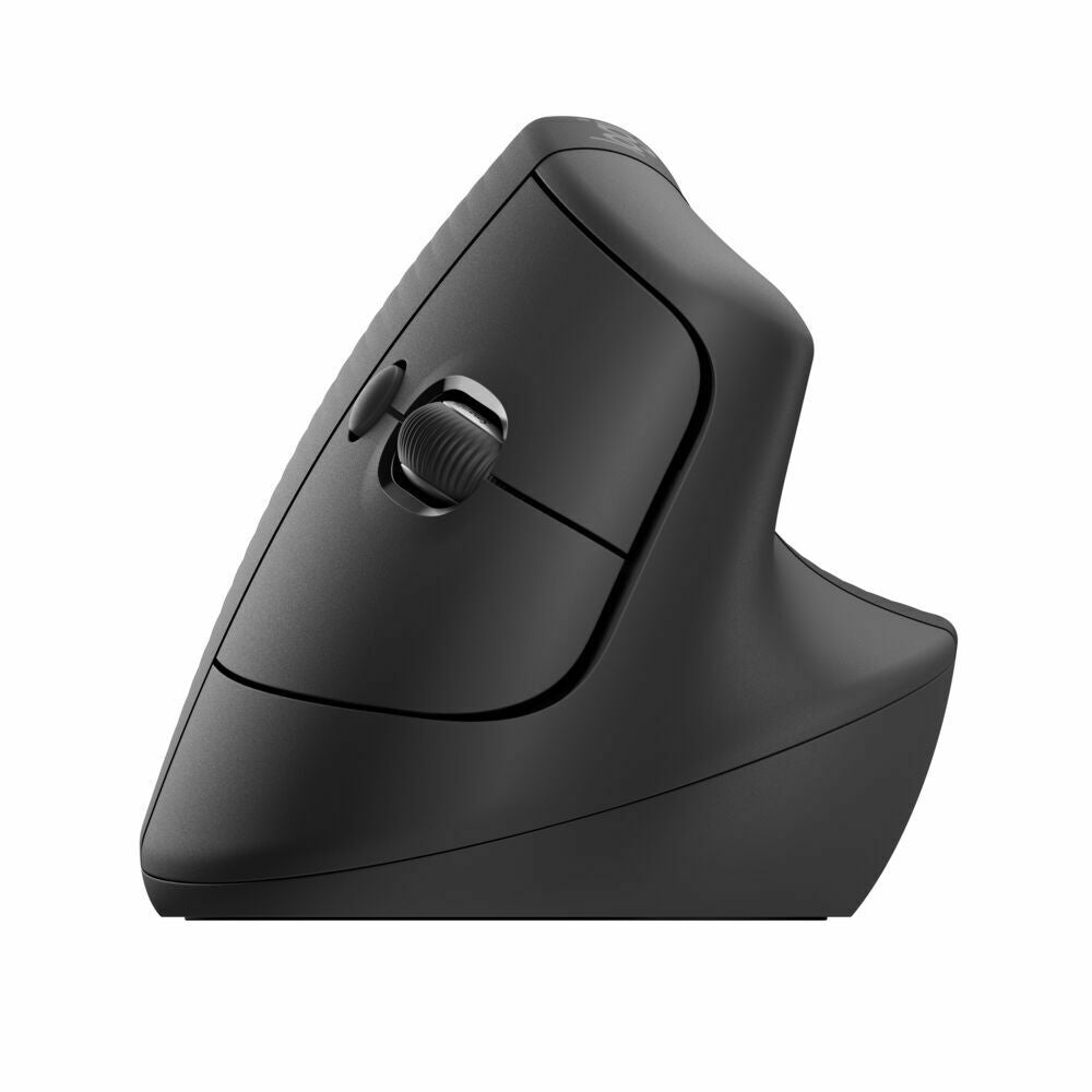 Logitech - Lift Vertical Wireless Ergonomic Mouse with 4 Customizable Buttons - Graphite)