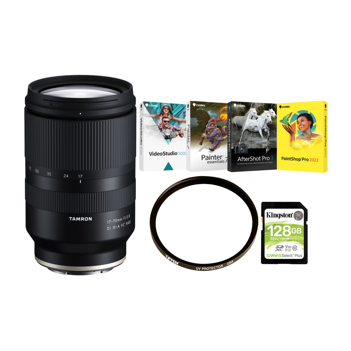 Tamron 17-70mm F/2.8 Di III-A RXD Lens (Sony E-Mount) with Accessories Bundle - 1