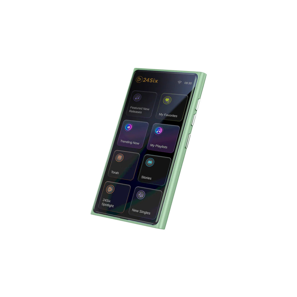 24Six Solo4 128GB Kosher MP3 Player with Jewish Music, Children's Stories and Torah Shiurim (Green) - 1