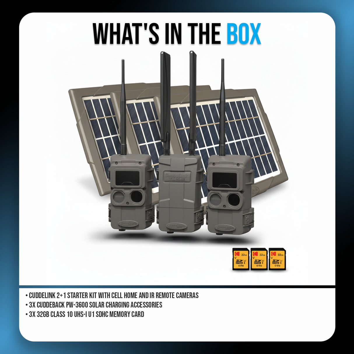 Cuddeback CuddeLink 2+1 Starter Kit with Cell Home and IR Remote Cameras Bundle