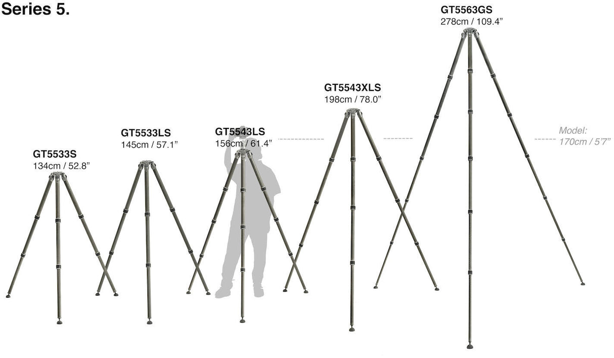 Gitzo Systematic Series 5 Carbon 3 Section Tripod